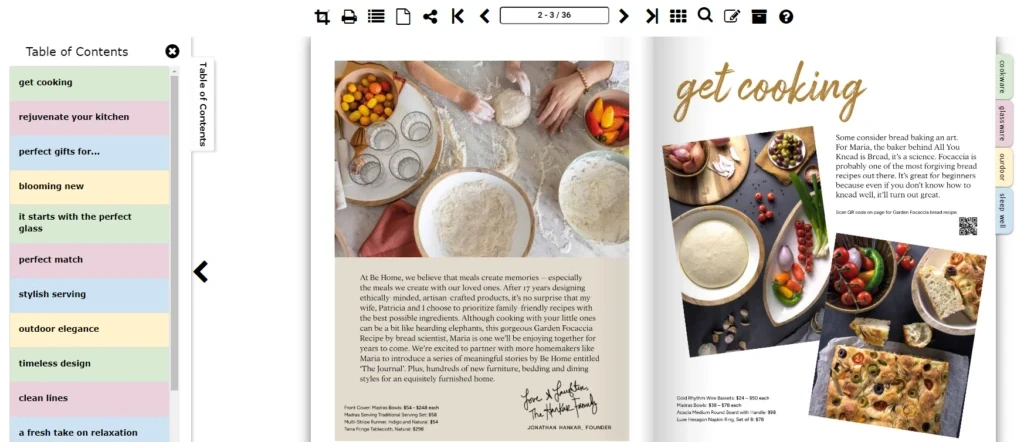 cooking book flipbook digital version
