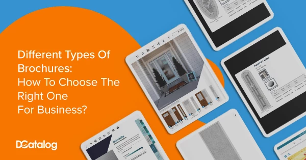 different types of brochures for business