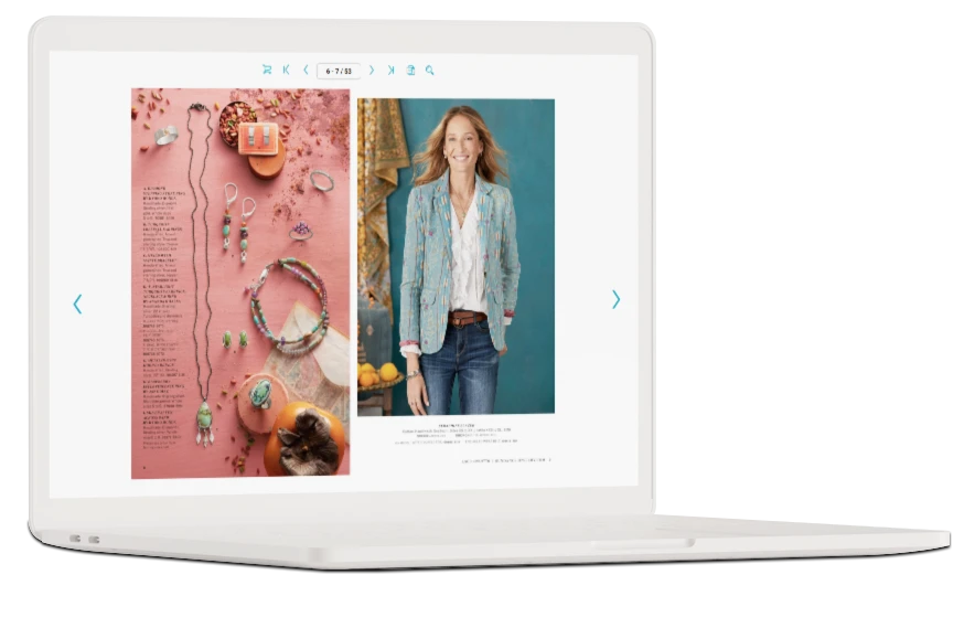 page from an online fashion lookbook