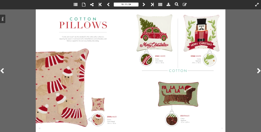 Holiday Catalog Example