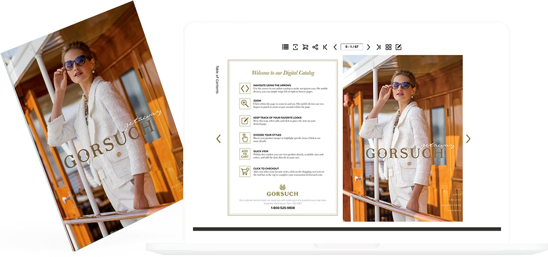 image of Gorsuch's digital catalog that was converted from xml file